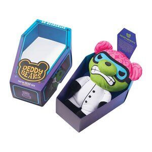 deddy bears coffin plush NIB 5" dr. beargrave S3 license 2 play (W5462)